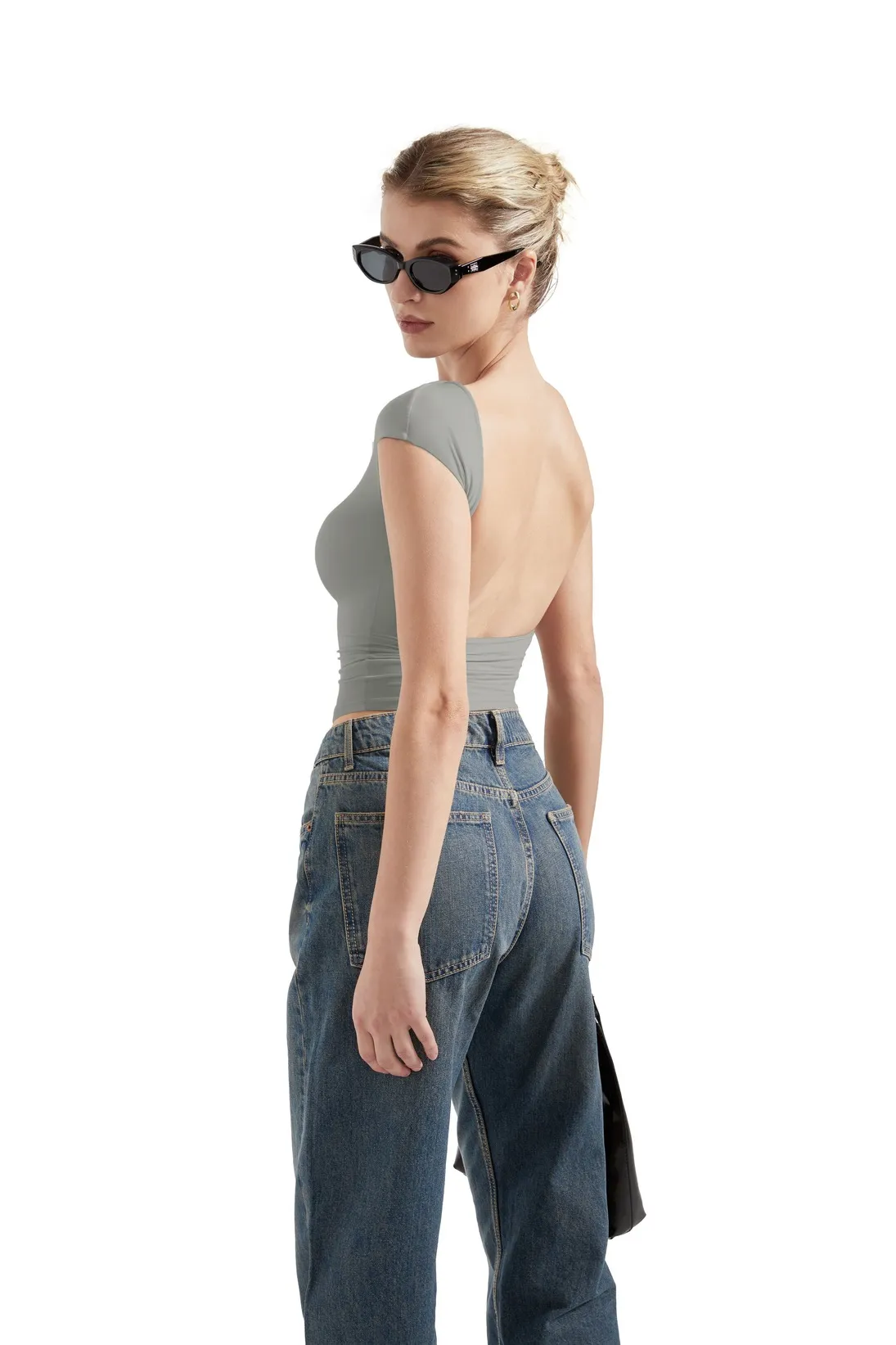 Buttery Soft Backless Shirt - Image 47