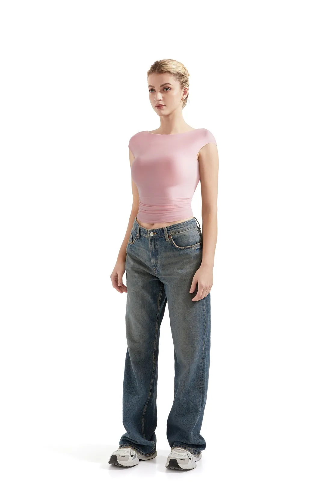 Buttery Soft Backless Shirt - Image 78