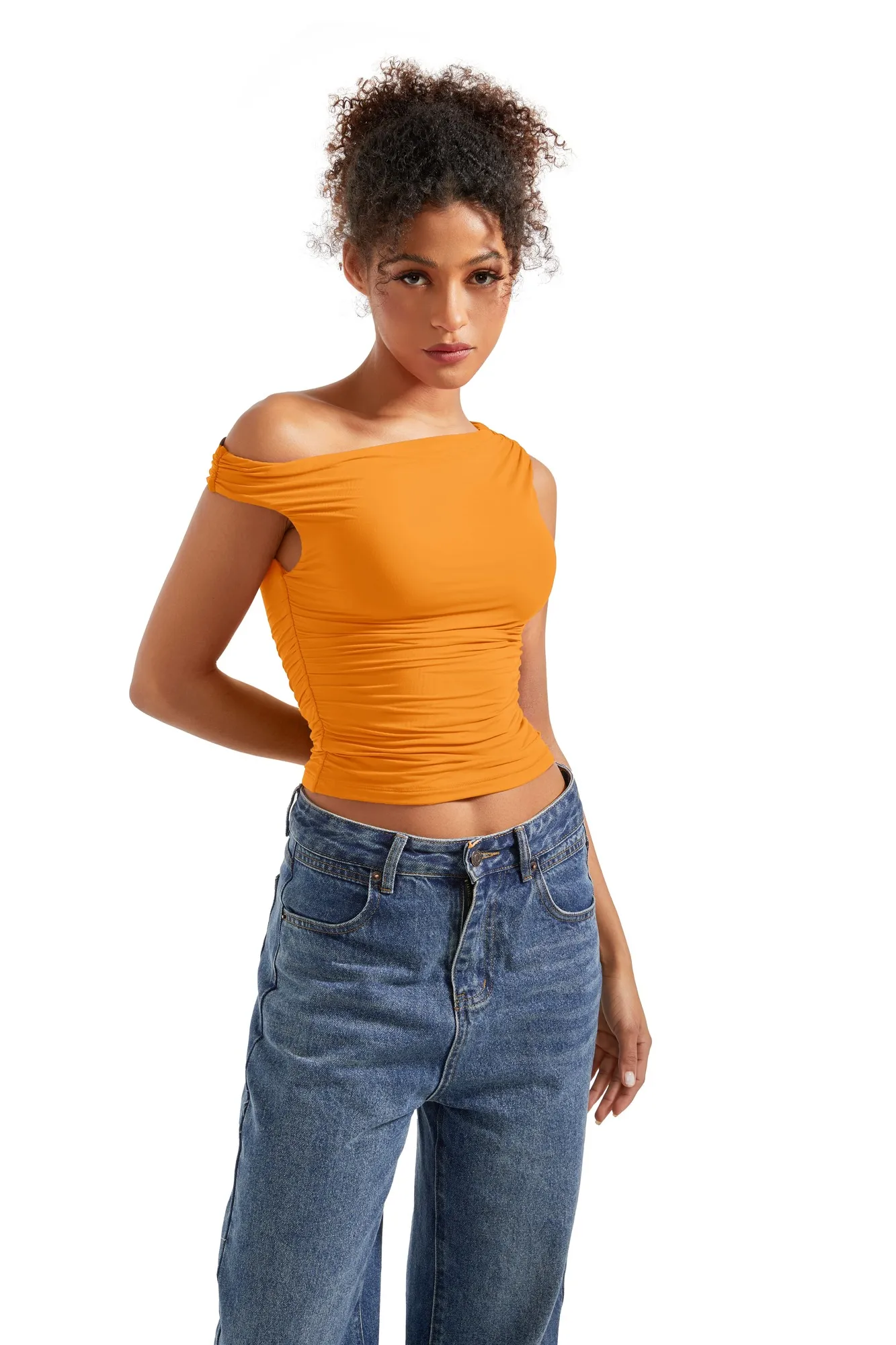 Buttery Soft Off Shoulder Shirt - Image 108
