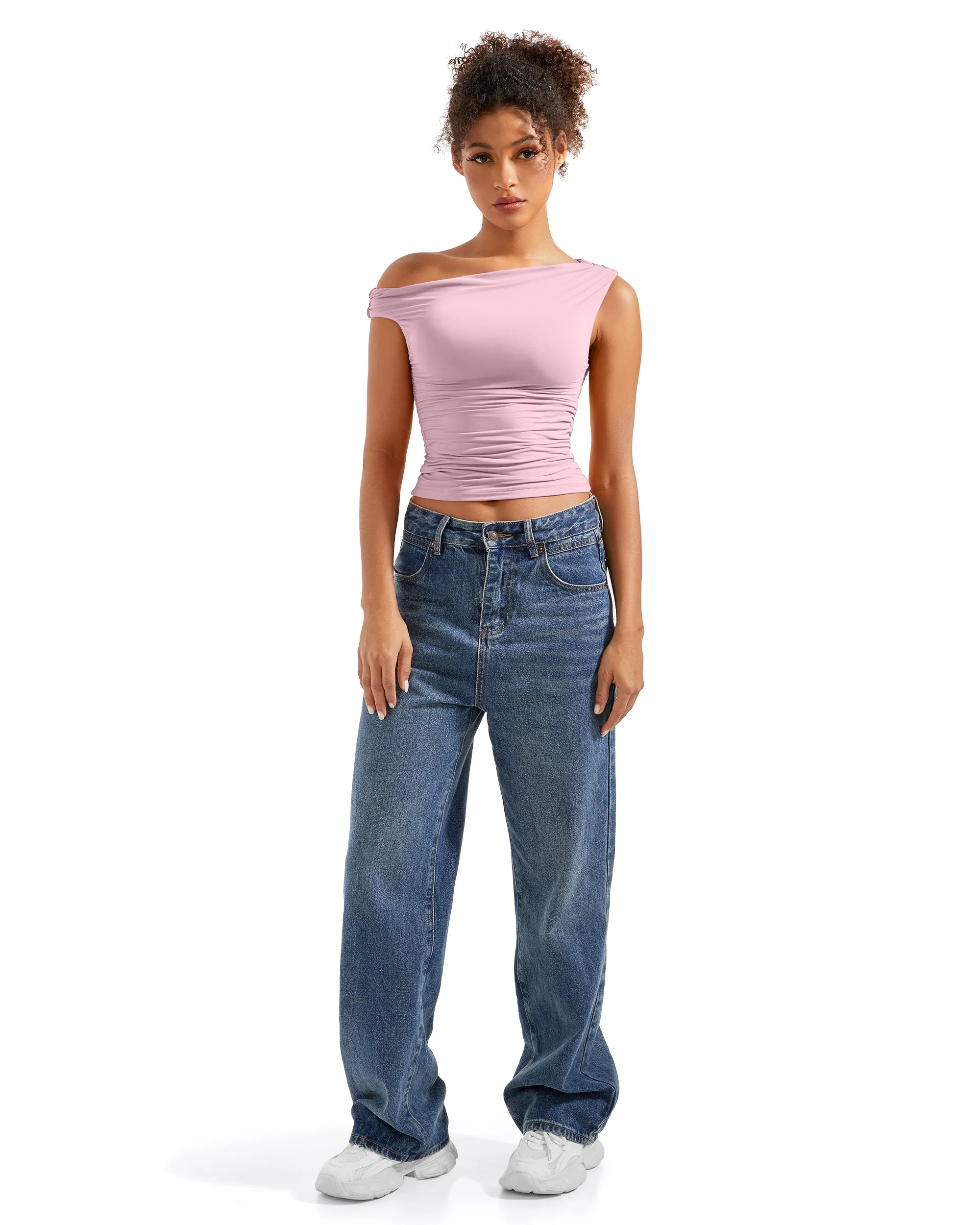 Buttery Soft Off Shoulder Shirt - Image 63