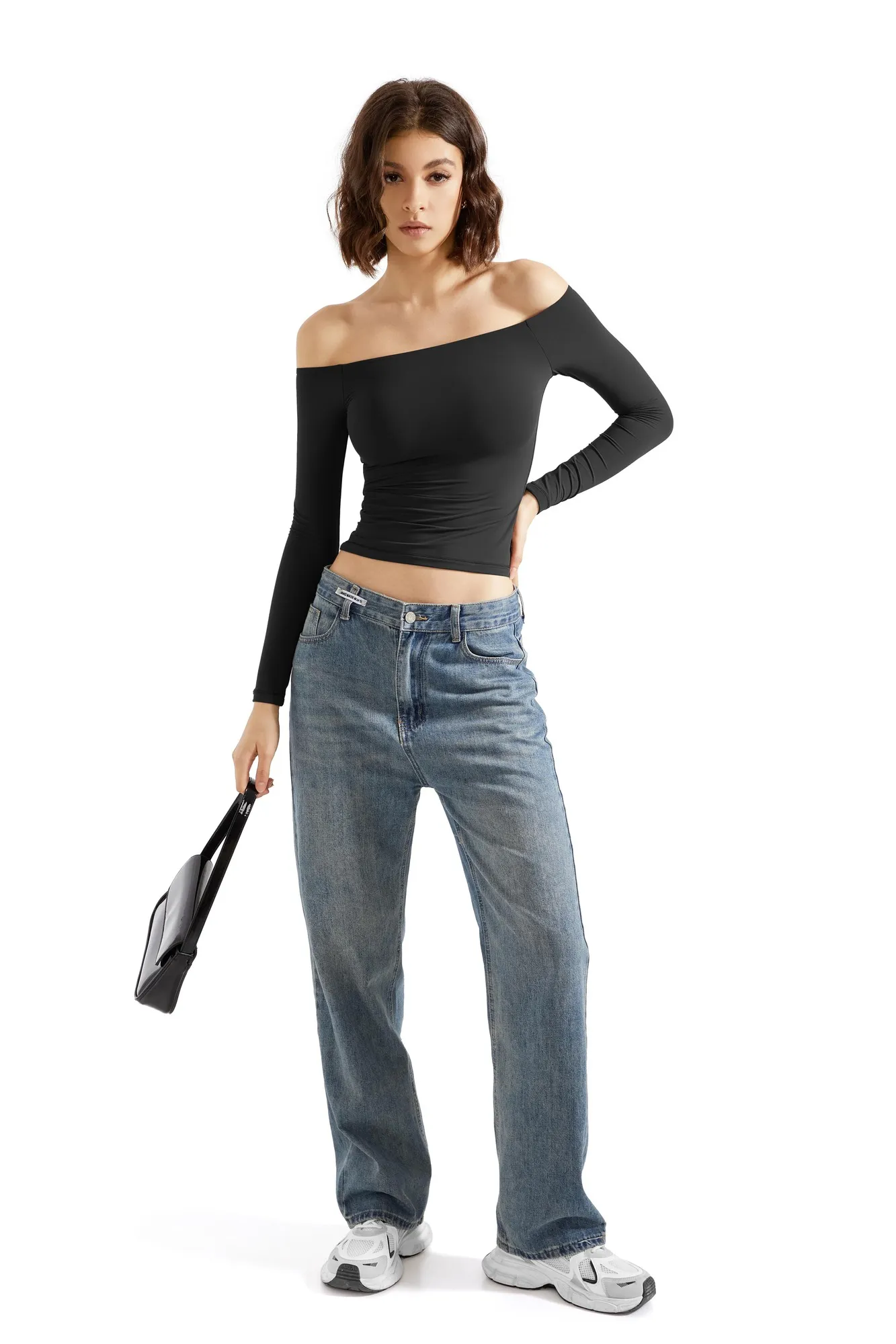 Buttery Soft Off Shoulder Shirt - Long Sleeve - Image 4