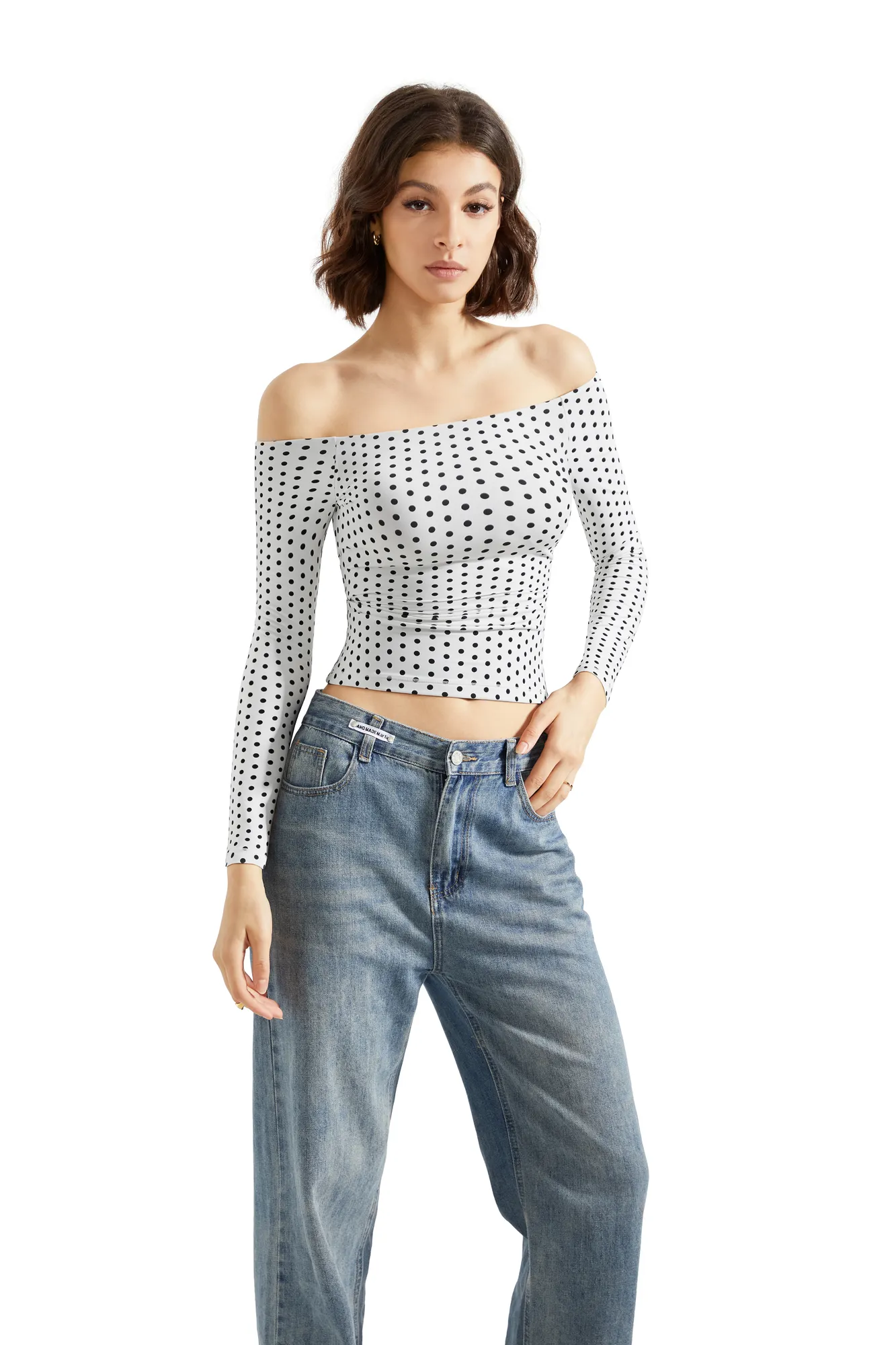 Buttery Soft Off Shoulder Shirt - Long Sleeve - Image 43