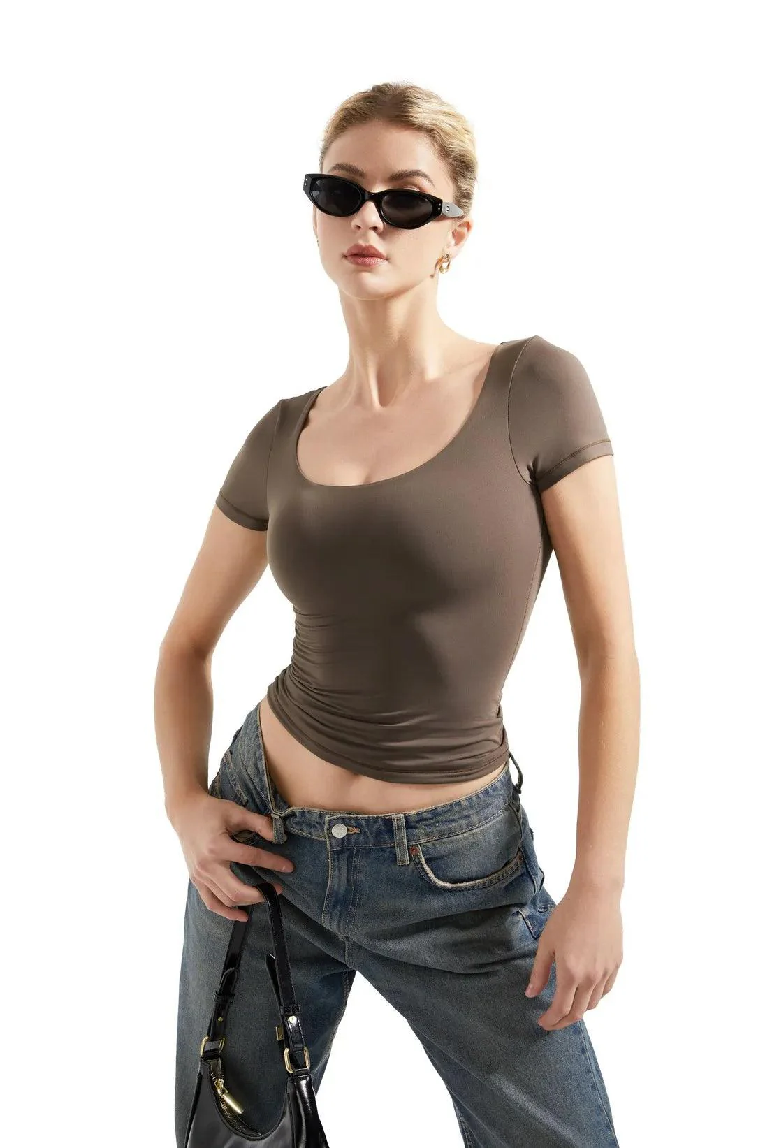 Buttery Soft Scoop Neck Shirt - Short Sleeve - Image 18