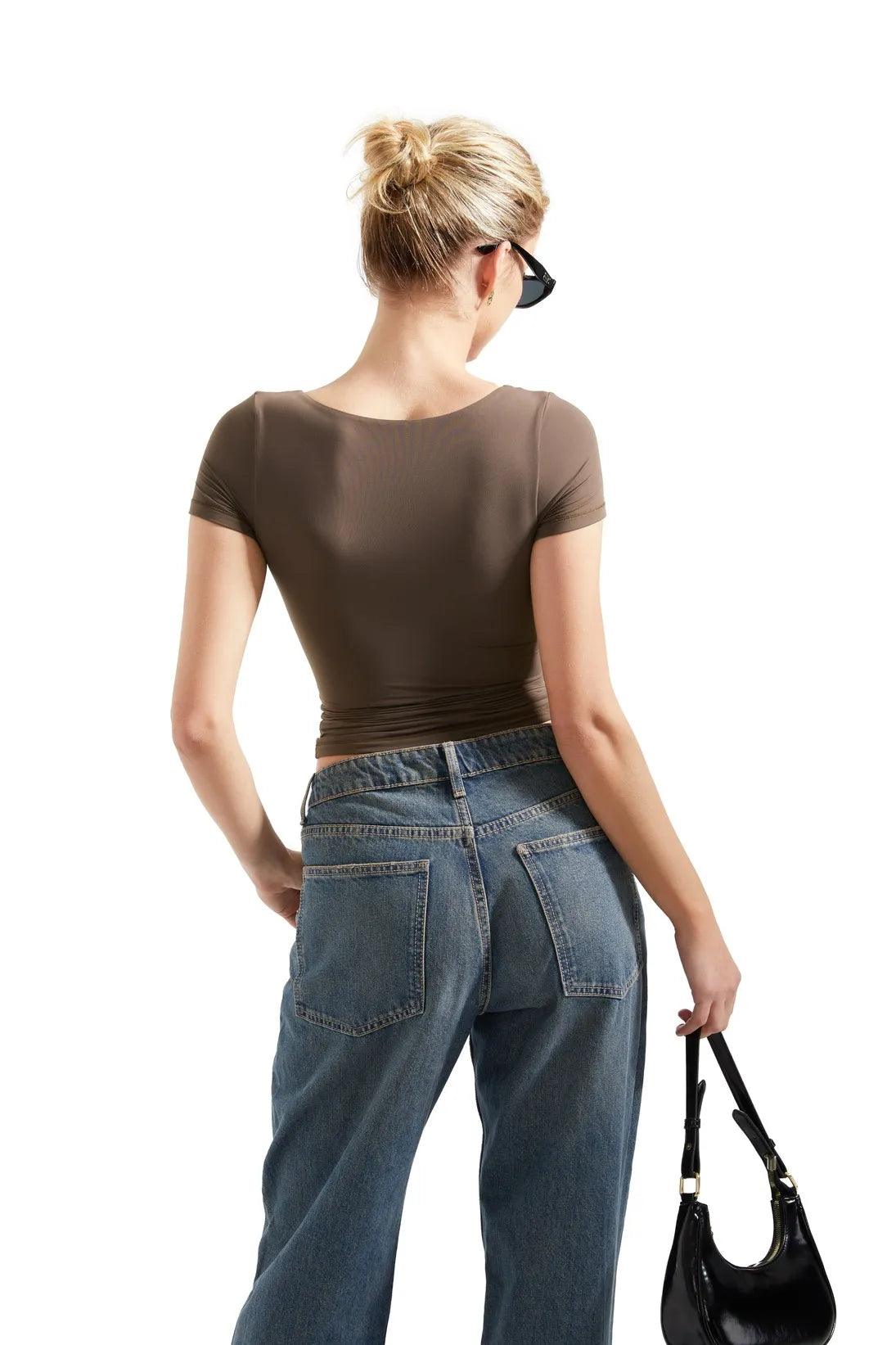 Buttery Soft Scoop Neck Shirt - Short Sleeve - Image 19