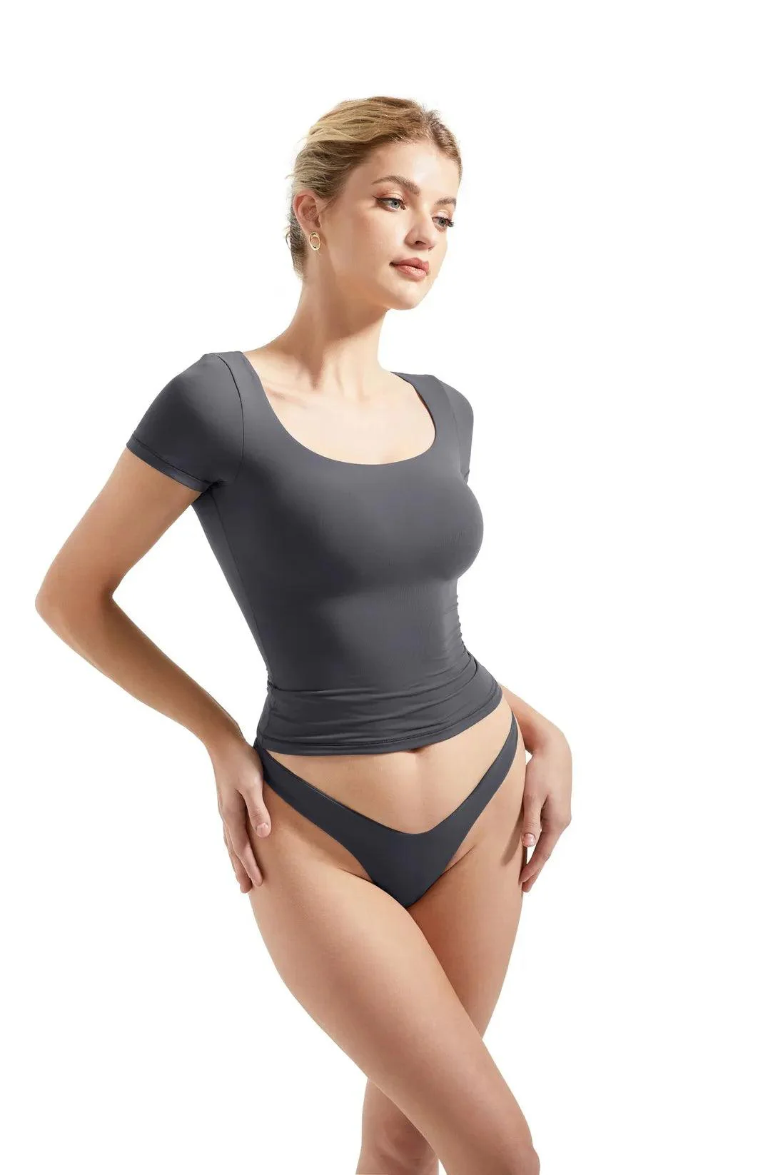 Buttery Soft Scoop Neck Shirt - Short Sleeve - Image 23