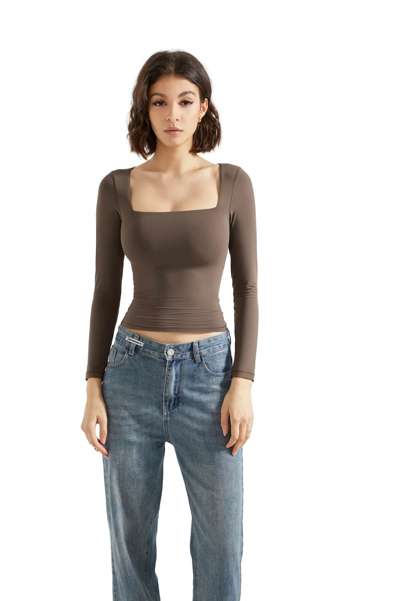Buttery Soft Square Neck Shirt - Long Sleeve - Image 19