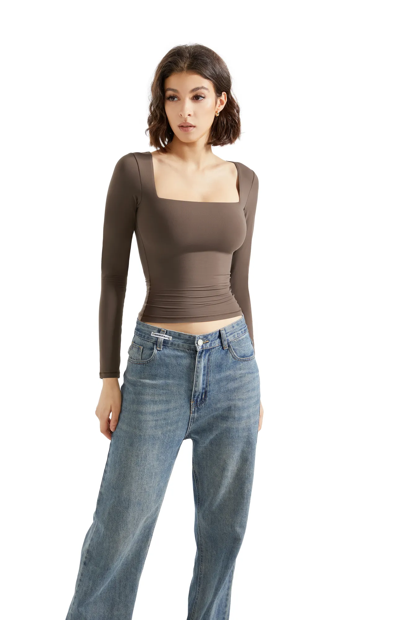 Buttery Soft Square Neck Shirt - Long Sleeve - Image 20