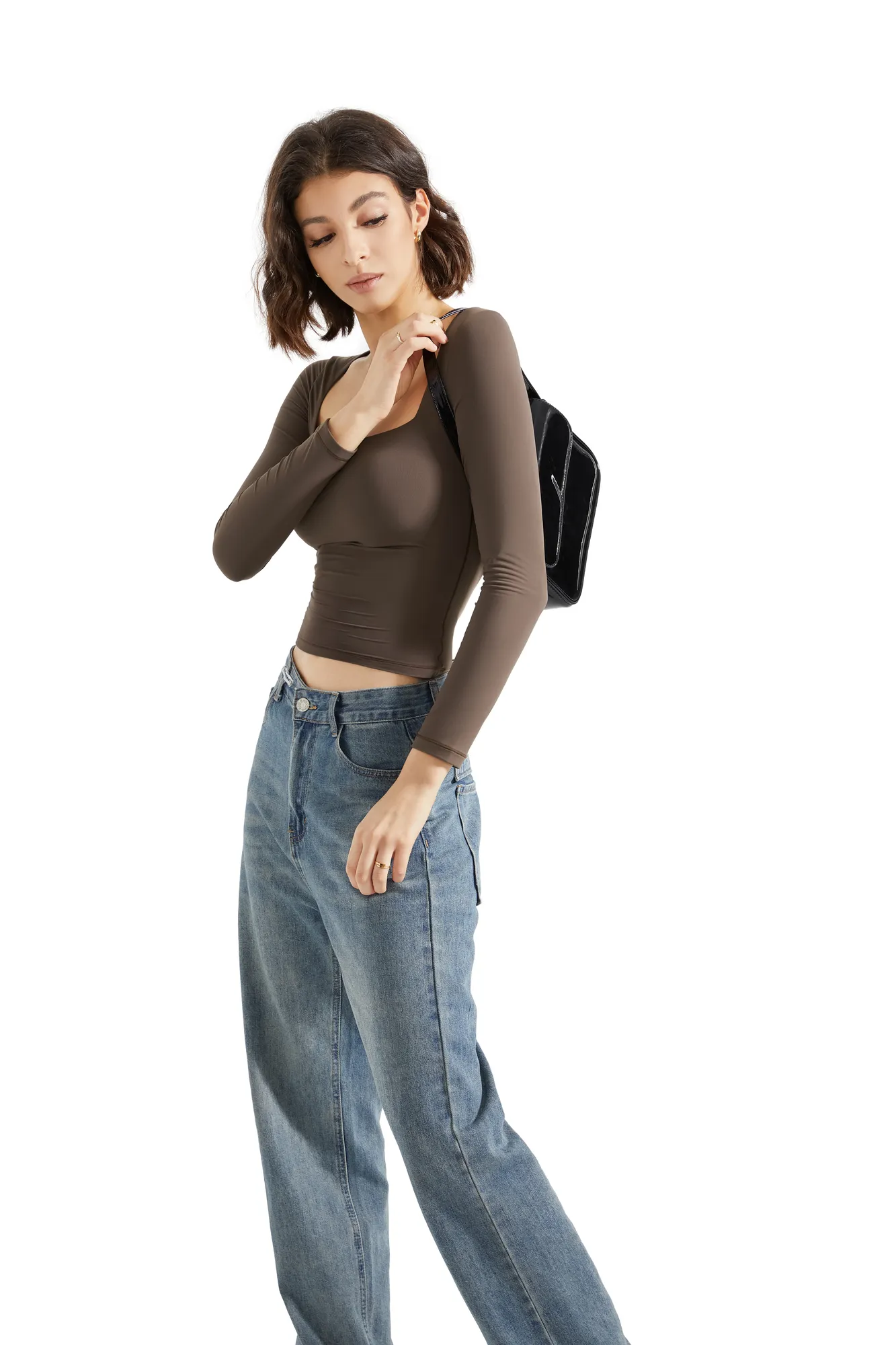 Buttery Soft Square Neck Shirt - Long Sleeve - Image 22