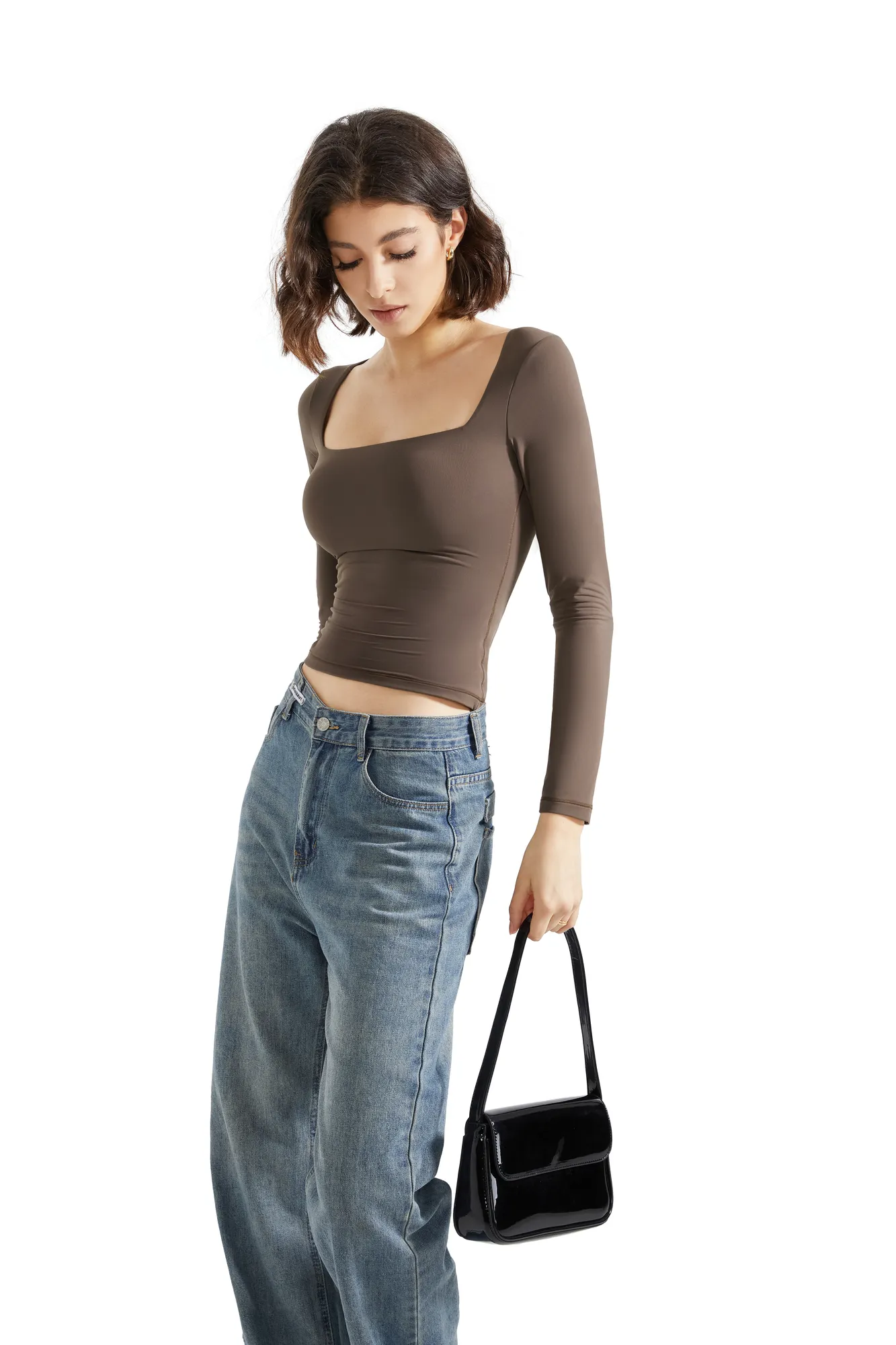 Buttery Soft Square Neck Shirt - Long Sleeve - Image 23