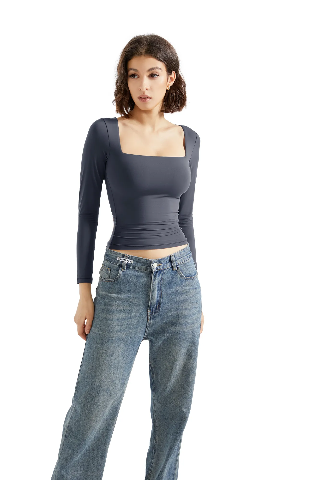 Buttery Soft Square Neck Shirt - Long Sleeve - Image 26