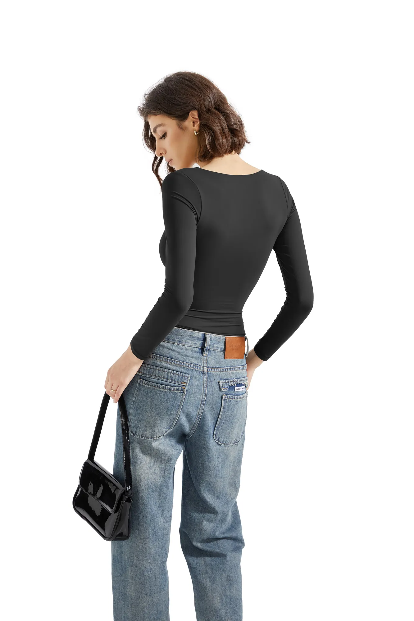 Buttery Soft Square Neck Shirt - Long Sleeve - Image 6