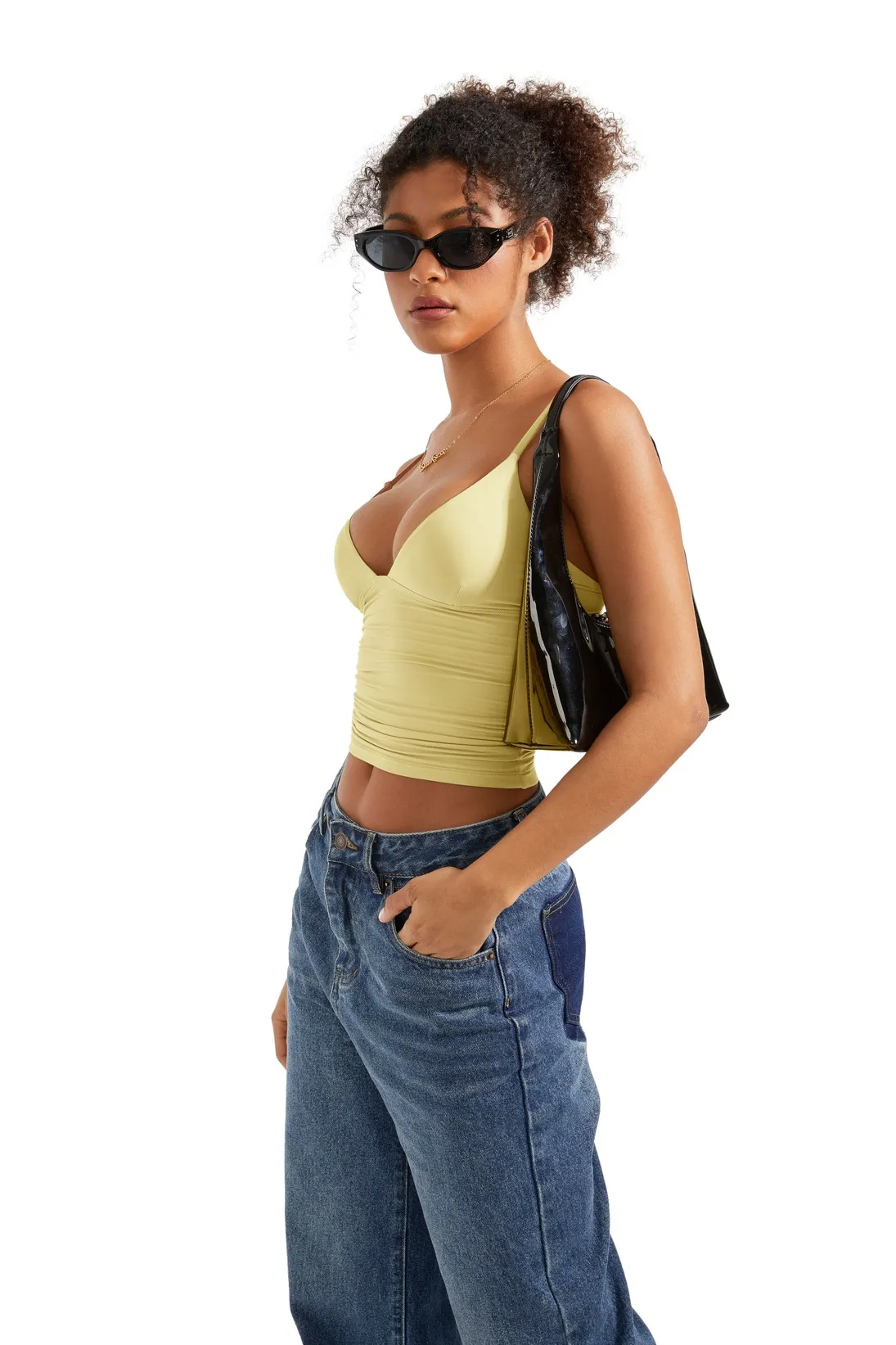 Buttery Soft Cami V Neck Tank Top - Image 64