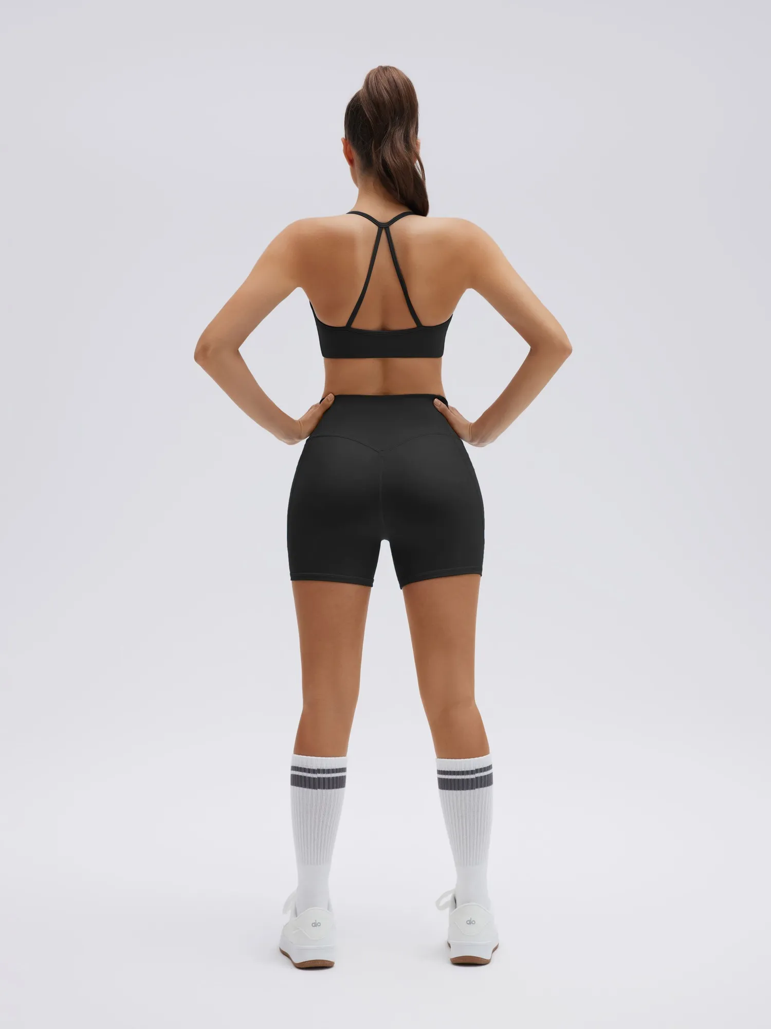 Halter Criss Cross Crop Tops 2 Piece Workout Sets - Image 13