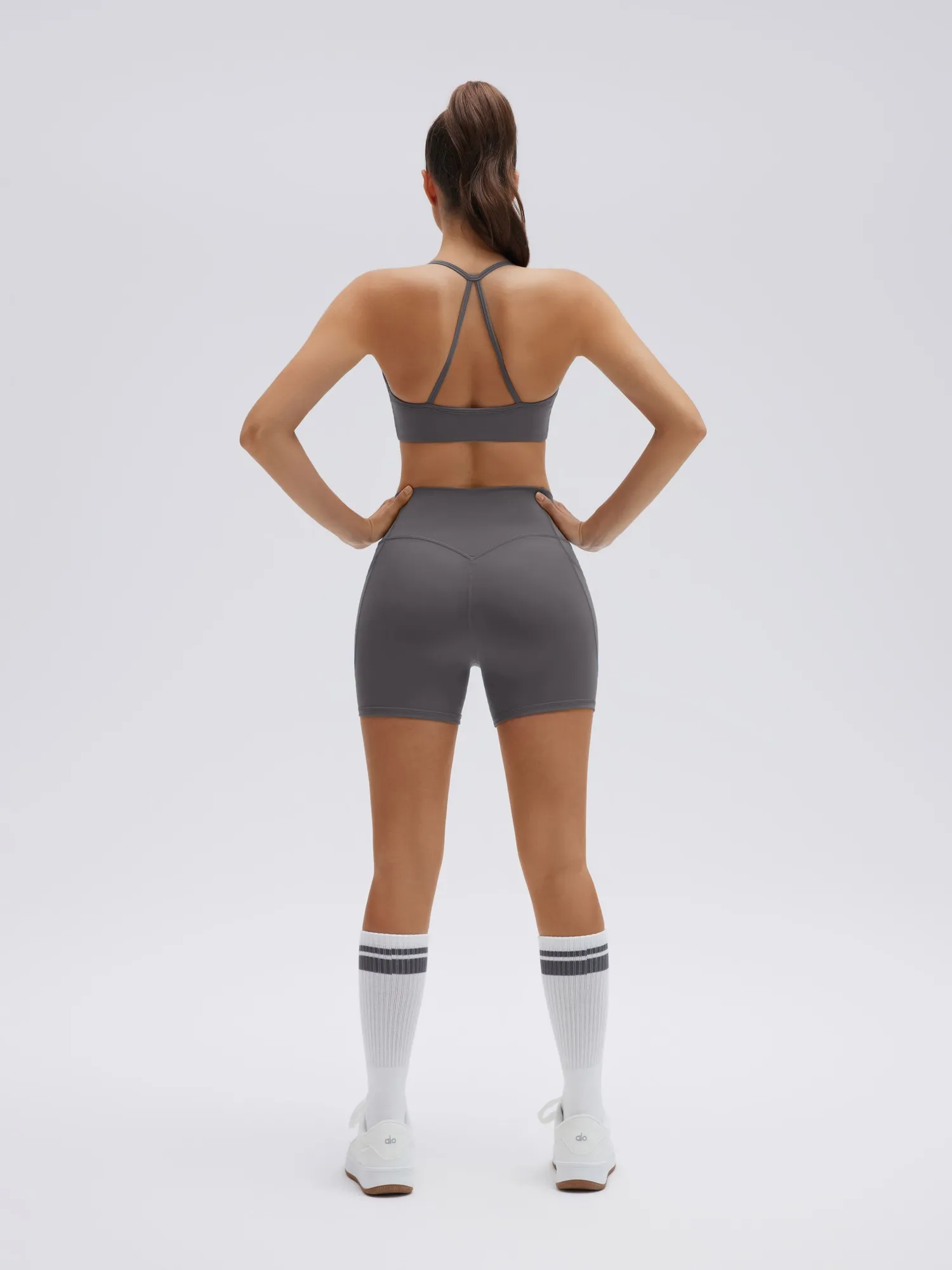 Halter Criss Cross Crop Tops 2 Piece Workout Sets - Image 26