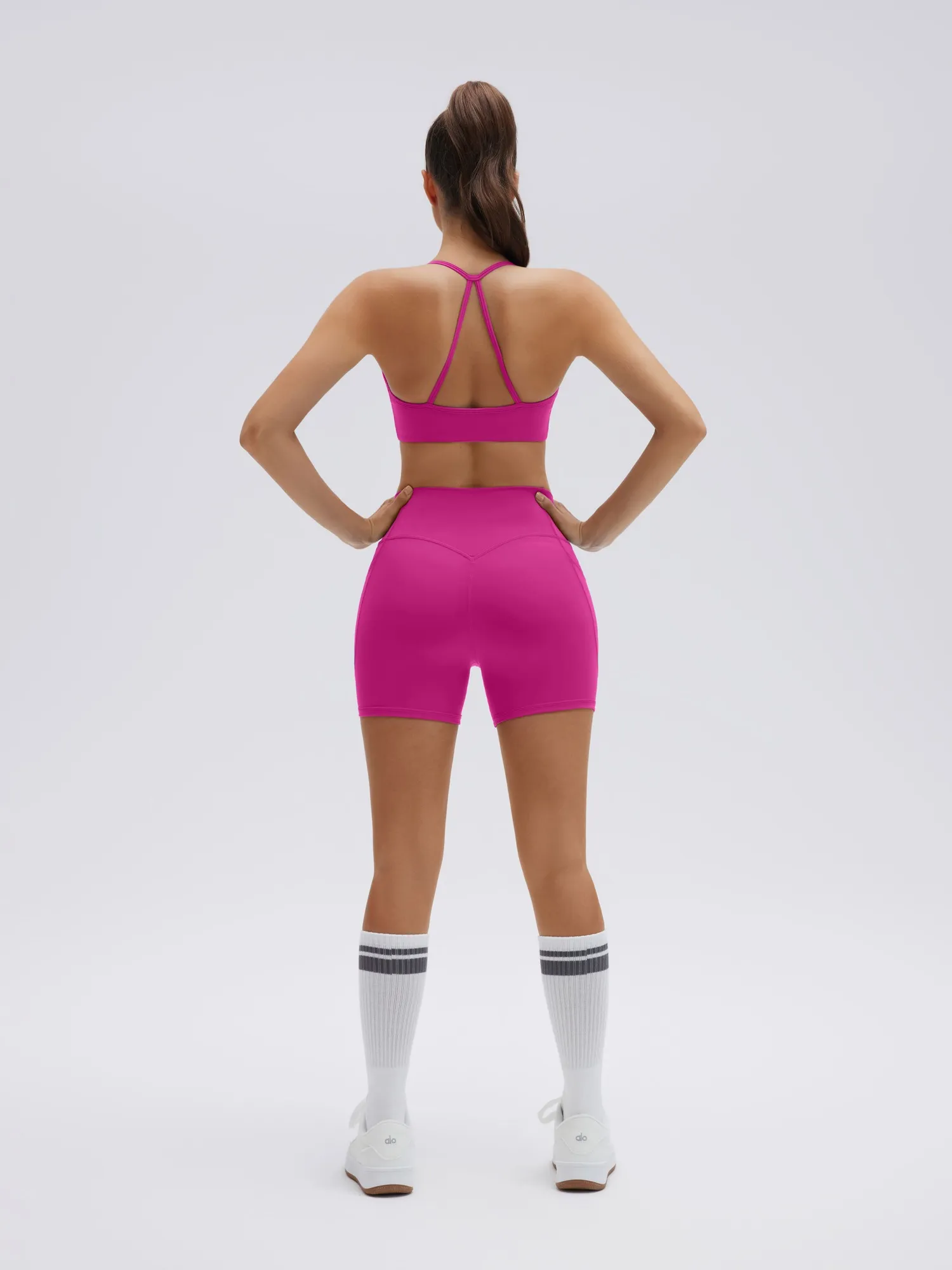 Halter Criss Cross Crop Tops 2 Piece Workout Sets - Image 40