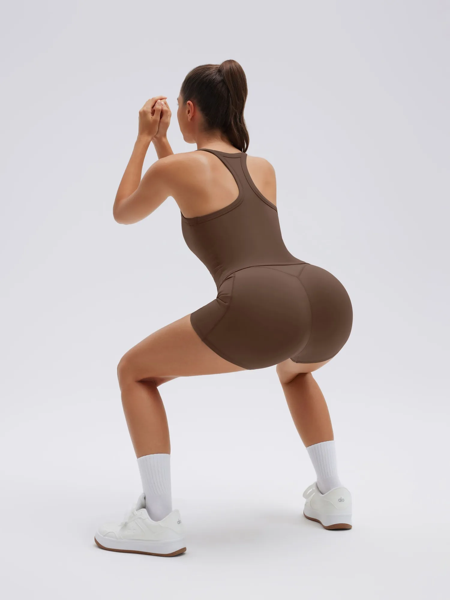 Padded Racerback Criss cross back top 2 Piece Workout Sets - Image 35