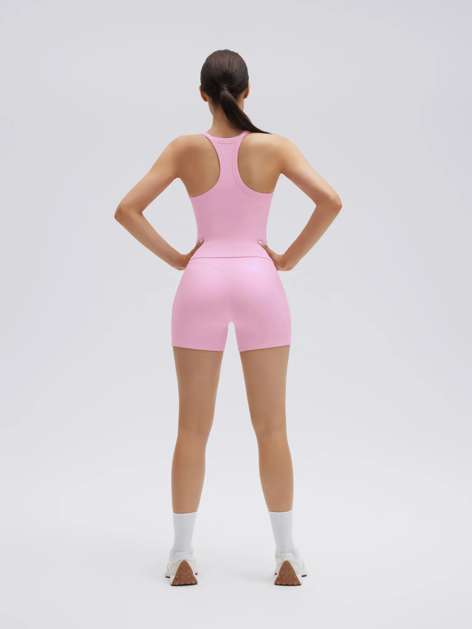 Padded Racerback Criss cross back top 2 Piece Workout Sets - Image 41