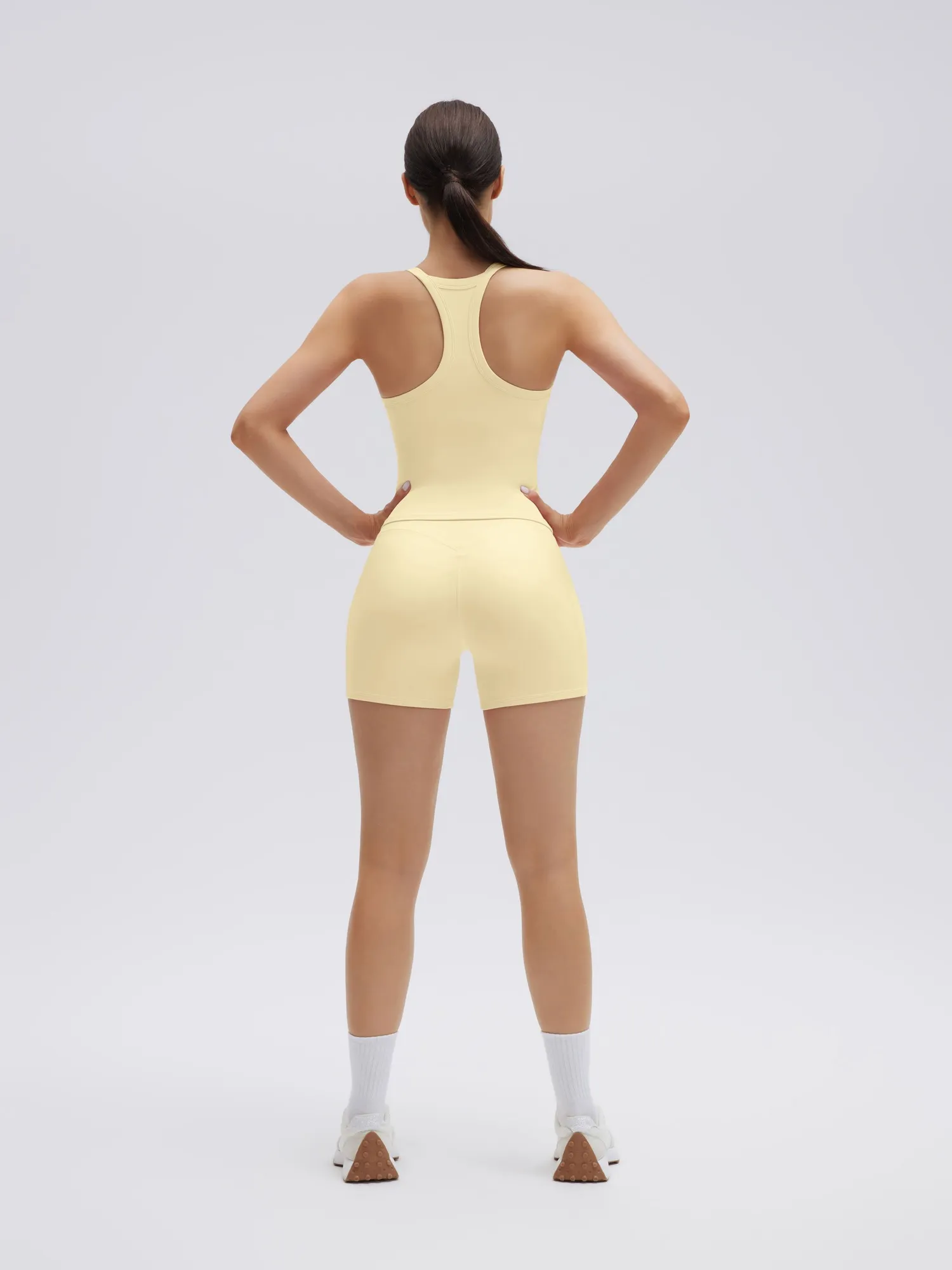 Padded Racerback Criss cross back top 2 Piece Workout Sets - Image 48