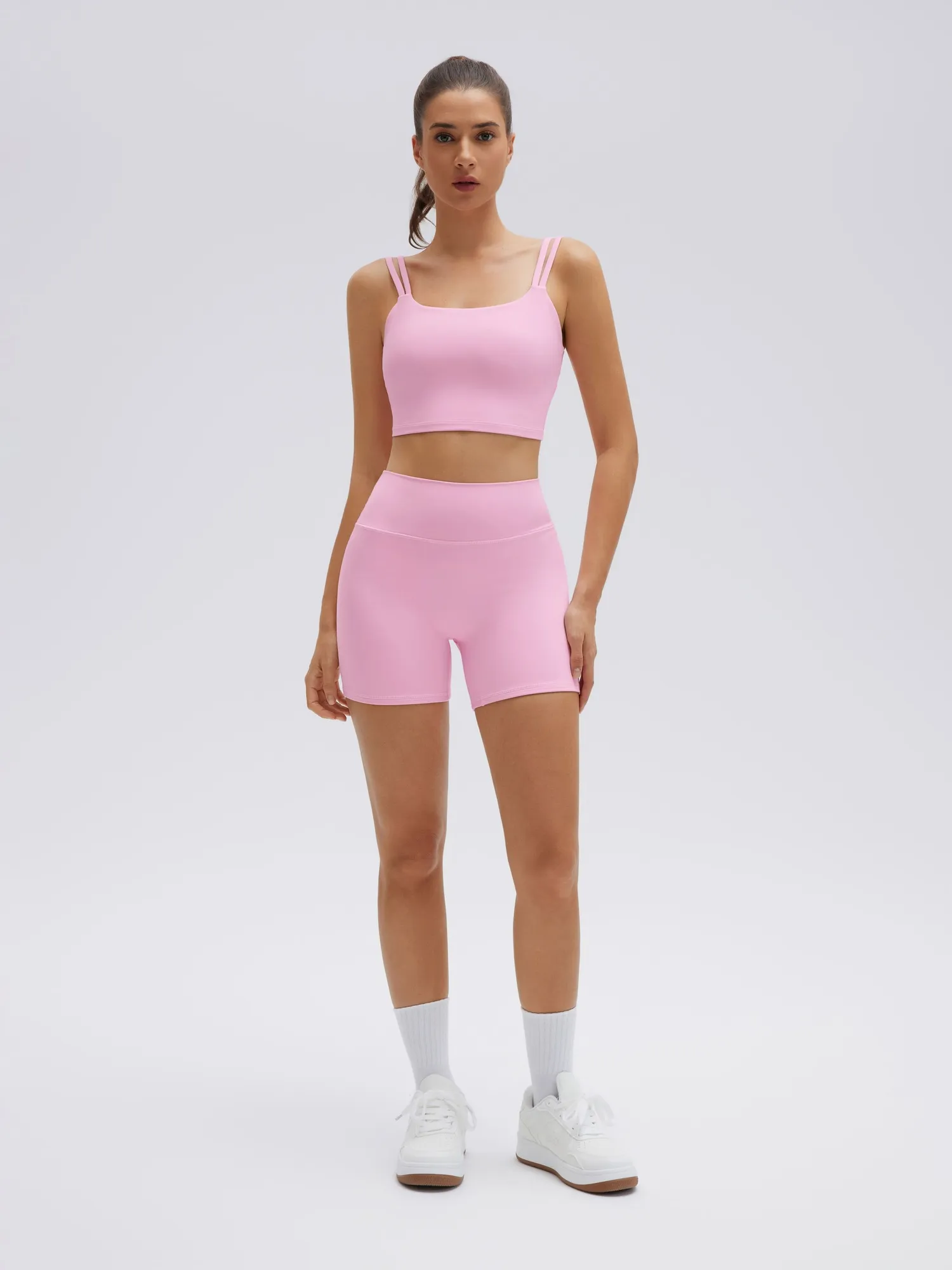 Twist Back Cami Workout Set - Image 27