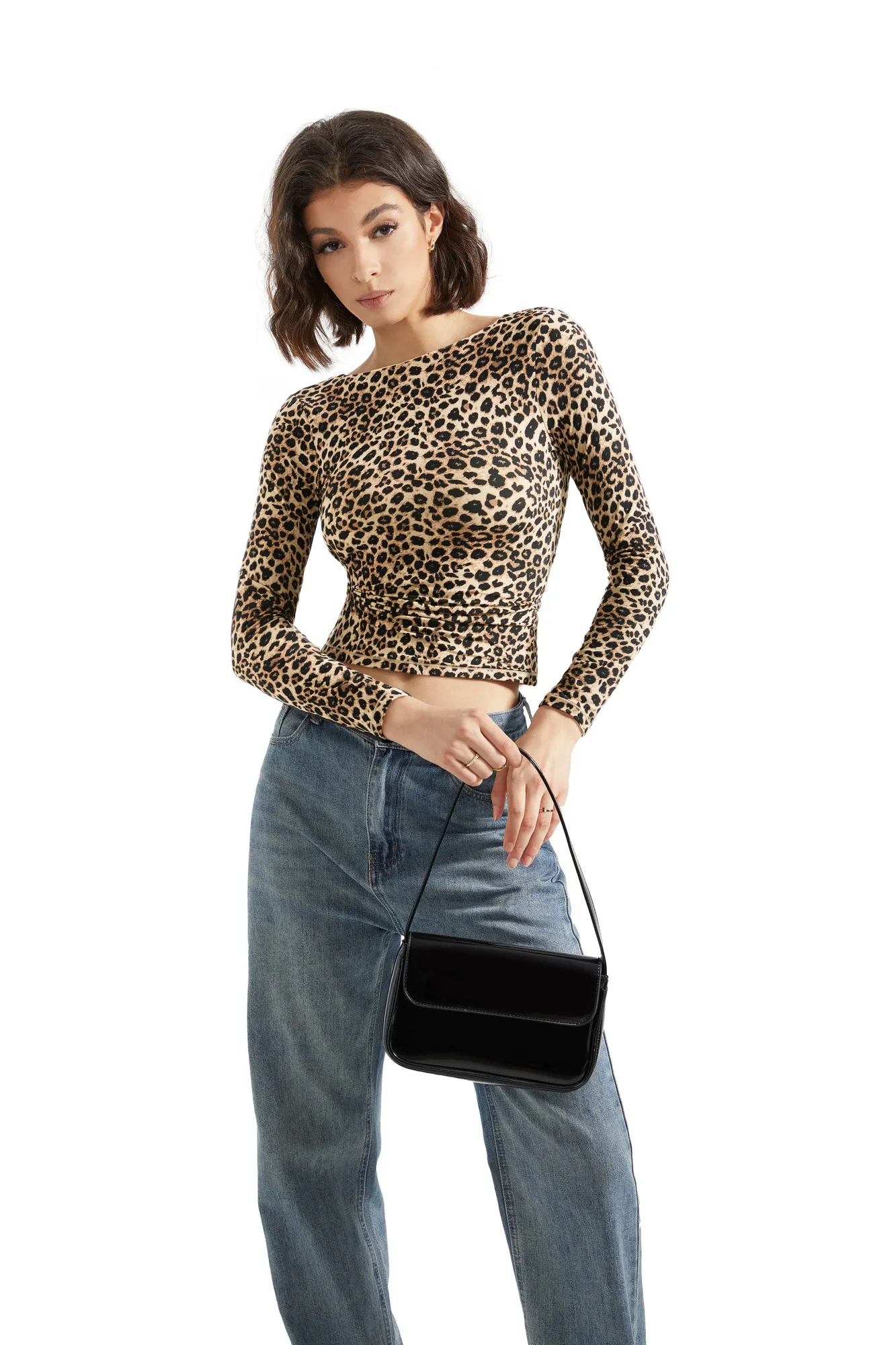 Buttery Soft Open Back Shirt - Long Sleeve - Image 70